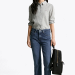 TOMMY HILFIGER [Official Headquarters] Regular Stripe Linen Shirt (T22F3WSH091WT20X9