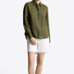 TOMMY HILFIGER [Official Headquarters] Linen Color Shirt (T22F1WSH401WL1W60)