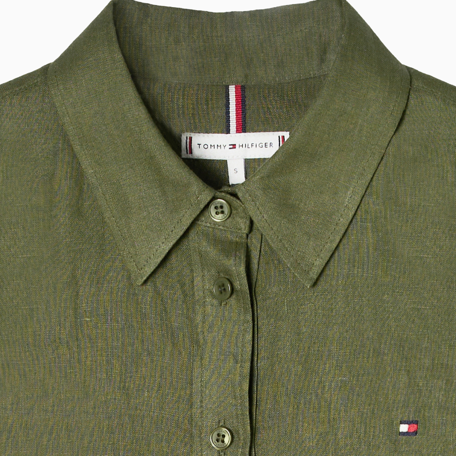 TOMMY HILFIGER [Official Headquarters] Linen Color Shirt (T22F1WSH401WL1W60)