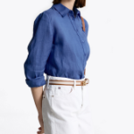 TOMMY HILFIGER [Official Headquarters] Linen Color Shirt (T22F1WSH401WL1B50)