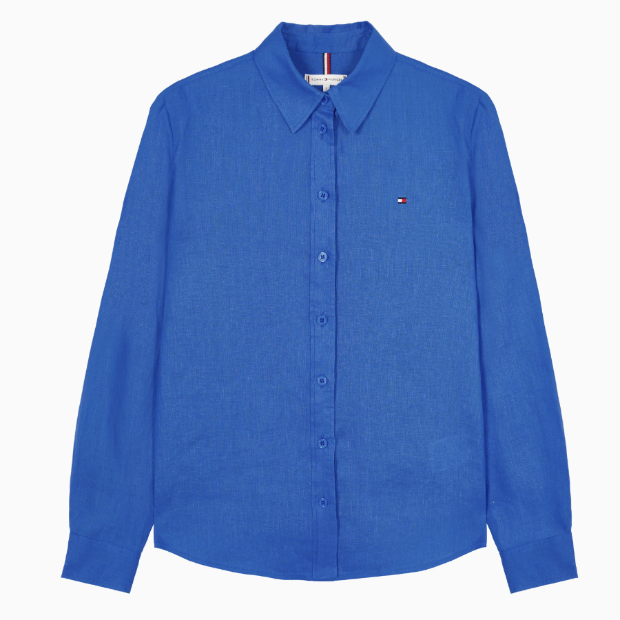 TOMMY HILFIGER [Official Headquarters] Linen Color Shirt (T22F1WSH401WL1B50)
