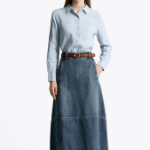 TOMMY HILFIGER [Official Headquarters] Solid Collar Linen Shirt (T22F3WSH090WT2C1O)