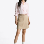 TOMMY HILFIGER [Official Headquarters] Solid Collar Linen Shirt (T22F3WSH090WT2TOG)