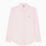 TOMMY HILFIGER [Official Headquarters] Solid Collar Linen Shirt (T22F3WSH090WT2TOG)