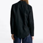 TOMMY HILFIGER [Official Headquarters] Solid Collar Linen Shirt (T22F3WSH090WT2BDS)