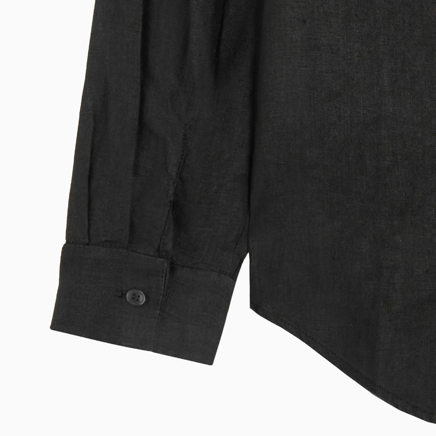 TOMMY HILFIGER [Official Headquarters] Solid Collar Linen Shirt (T22F3WSH090WT2BDS)