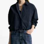 TOMMY HILFIGER [Official Headquarters] Nylon Blouson Shirt
