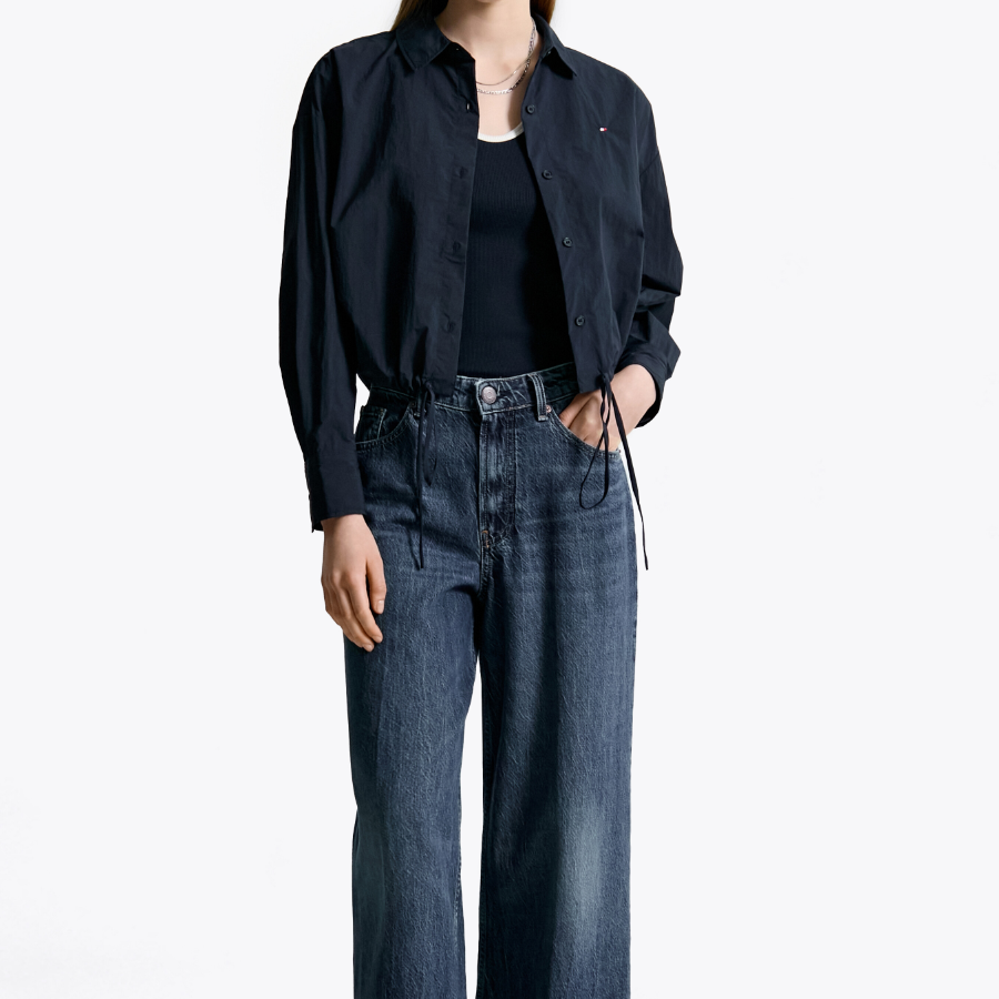 TOMMY HILFIGER [Official Headquarters] Nylon Blouson Shirt