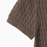 TOMMY HILFIGER [Official Headquarters] Cotton Cable Polo Sweater