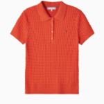 TOMMY HILFIGER [Official Headquarters] Cotton Cable Polo Sweater