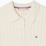 TOMMY HILFIGER [Official Headquarters] Cable Polo Short-Sleeve Pullover
