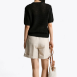 TOMMY HILFIGER [Official Headquarters] Linen Blended Roll-Up Shorts