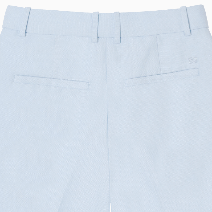 TOMMY HILFIGER [Official Headquarters] Linen Blended Roll-Up Shorts
