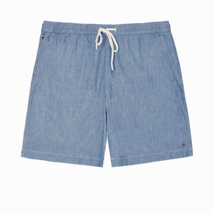 TOMMY HILFIGER Mercer Chambray Denim Shorts