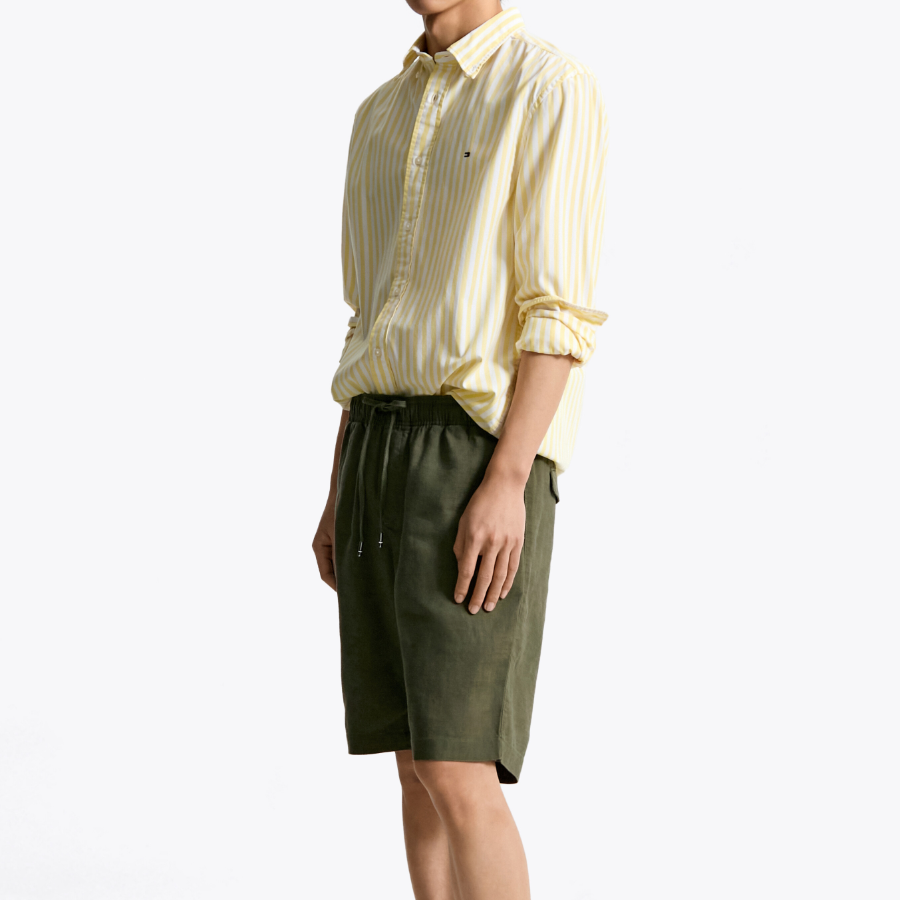 TOMMY HILFIGER Full-Banding Linen Blended Shorts