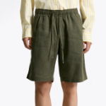 TOMMY HILFIGER Full-Banding Linen Blended Shorts