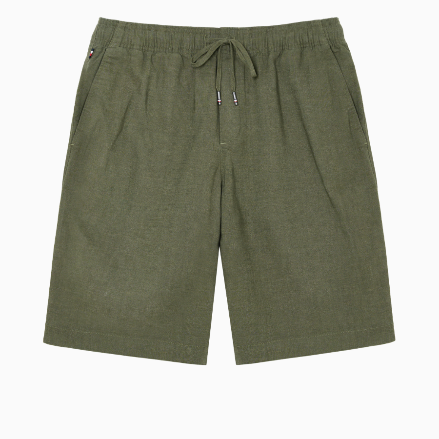 TOMMY HILFIGER Full-Banding Linen Blended Shorts