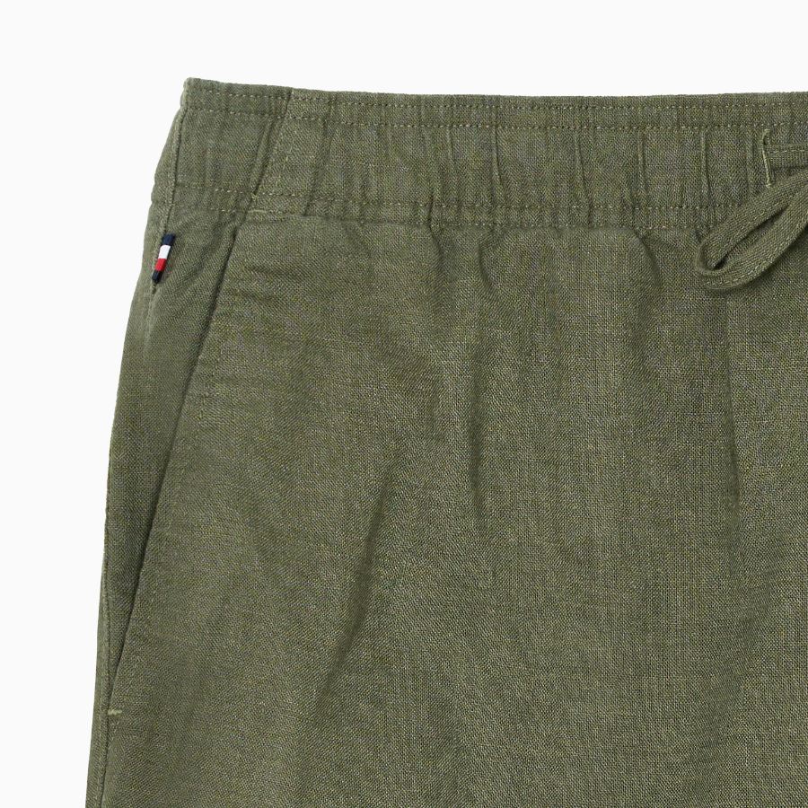 TOMMY HILFIGER Full-Banding Linen Blended Shorts