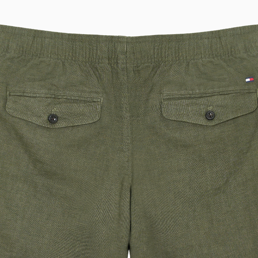 TOMMY HILFIGER Full-Banding Linen Blended Shorts