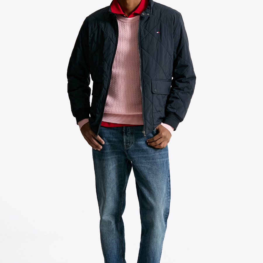 TOMMY HILFIGER Herringbone Quilted Jacket