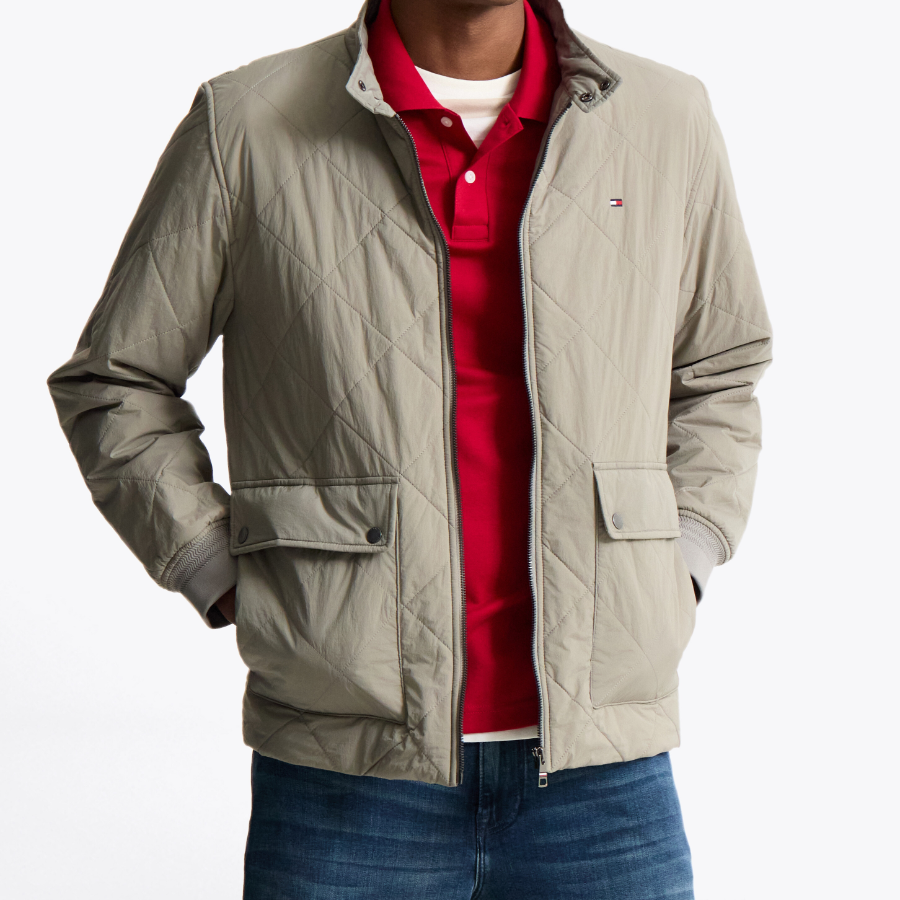 TOMMY HILFIGER Herringbone Quilted Jacket