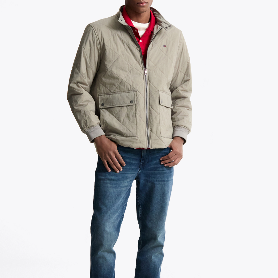 TOMMY HILFIGER Herringbone Quilted Jacket