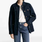 TOMMY HILFIGER Utility Gold Button Jacket