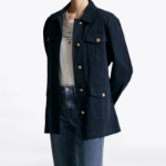 TOMMY HILFIGER Utility Gold Button Jacket