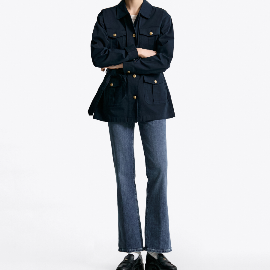 TOMMY HILFIGER Utility Gold Button Jacket