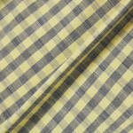 JAJU Cotton Check Tuck Half Pants – Yellow