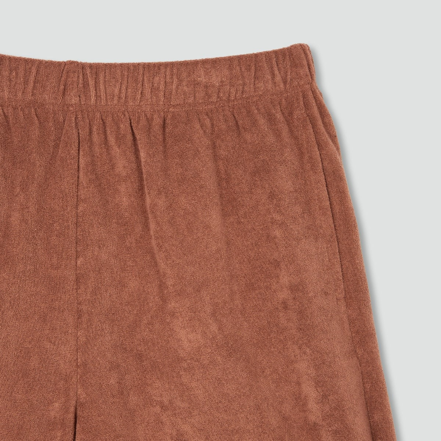 JAJU Terry Half Pants – Brick