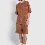 JAJU Terry Half Pants – Brick