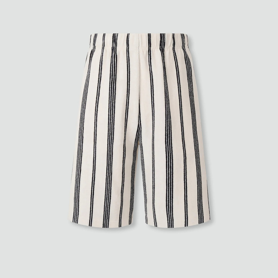 JAJU Terry Half Pants – Light Navy