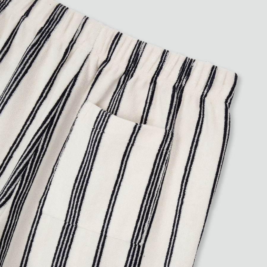 JAJU Terry Half Pants – Light Navy