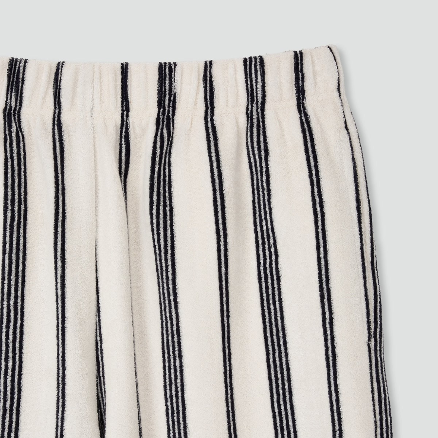 JAJU Terry Half Pants – Light Navy