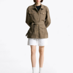 TOMMY HILFIGER Utility Gold Button Jacket