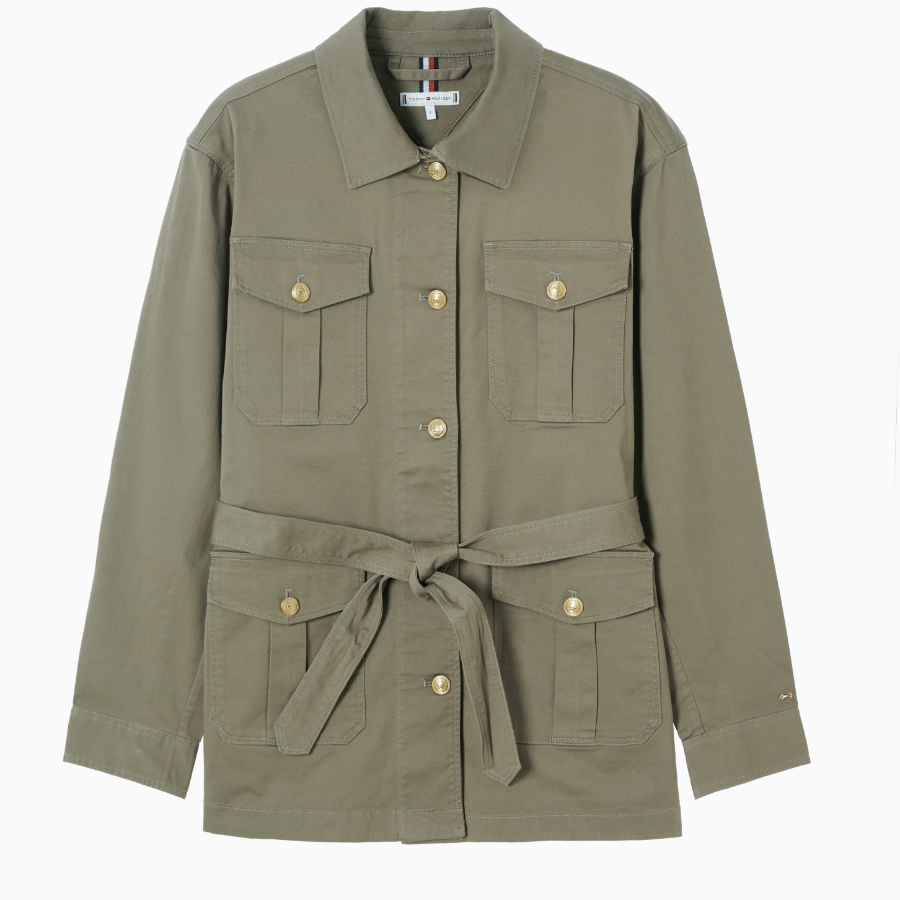 TOMMY HILFIGER Utility Gold Button Jacket