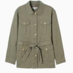 TOMMY HILFIGER Utility Gold Button Jacket