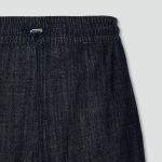 JAJU Washed Denim Half Pants – Navy