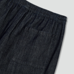 JAJU Washed Denim Half Pants – Navy