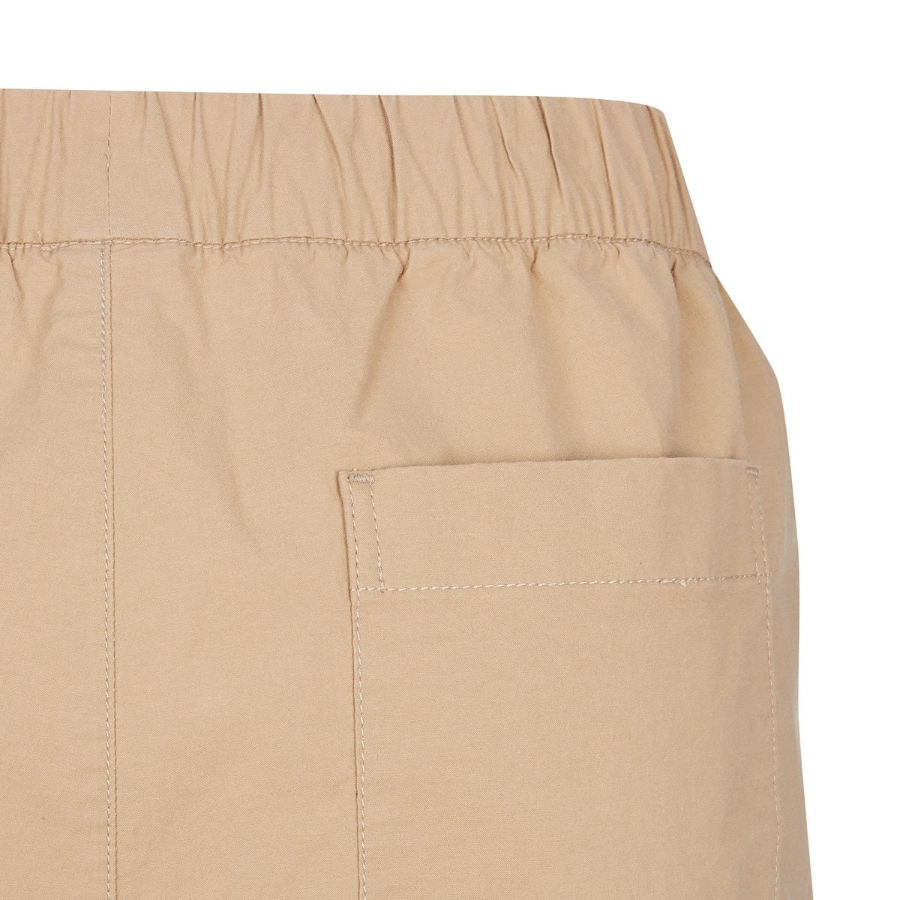 JAJU Cotton Banding Half Pants – Beige