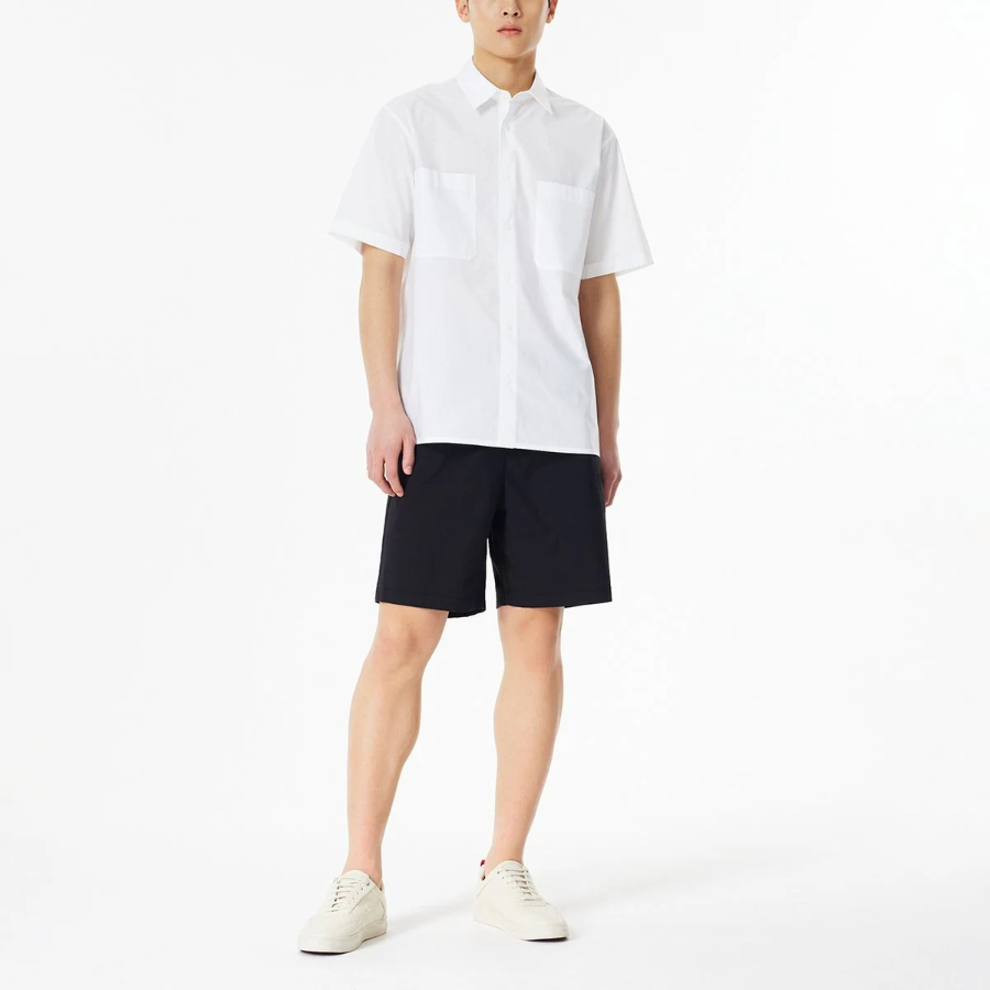 JAJU Cotton Banding Half Pants – Black