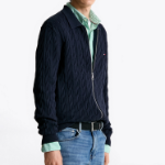TOMMY HILFIGER Classic Cable Polo Zip-Up