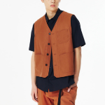 JAJU Uni Button Vest – Orange