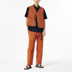 JAJU Uni Button Vest – Orange