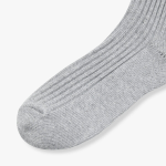 JAJU Cotton Thick Rib Socks – Melange Grey
