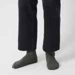 JAJU Cotton Thick Rib Socks – Khaki