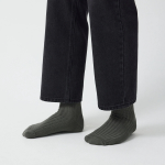 JAJU Cotton Thick Rib Socks – Khaki