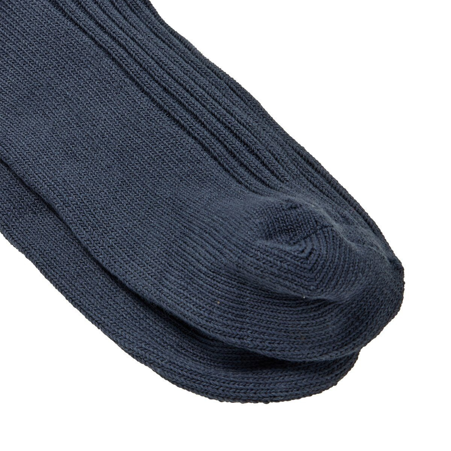 JAJU Cotton Thick Rib Socks – Blue