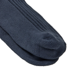 JAJU Cotton Thick Rib Socks – Blue